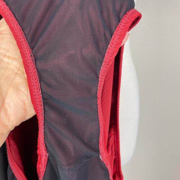 Torrid Rust Red Henley Snap One PIece Swimsuit 4 - Picture 7 of 10